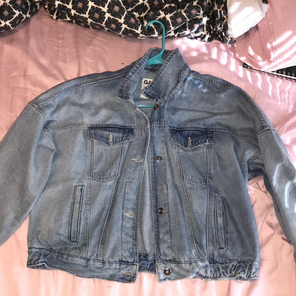 Oversized Blue Jean Jacket - Garage